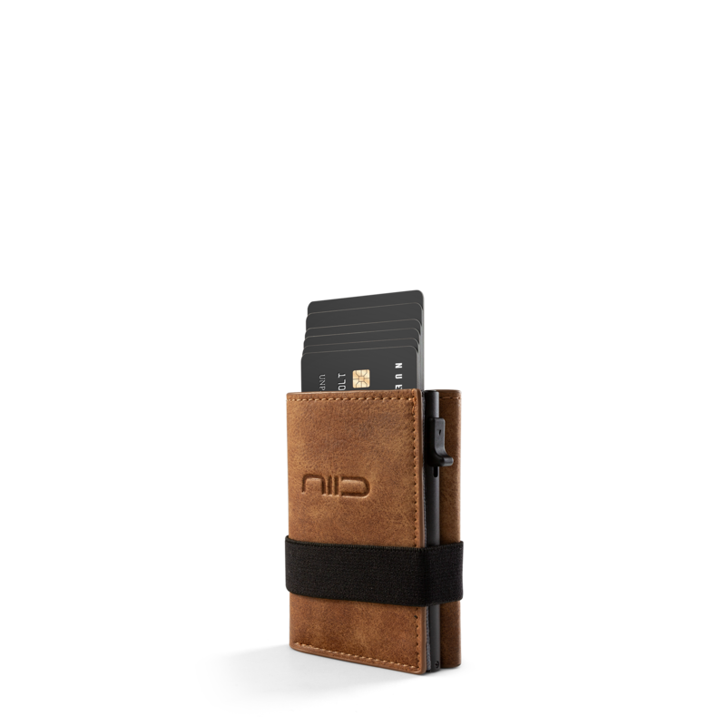 NIID Slide II Vegan Leather Mini Wallet Dark Green - NIID