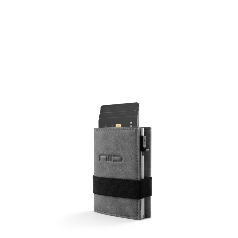 NIID Slide II Vegan Leather Mini Wallet Dark Green - NIID