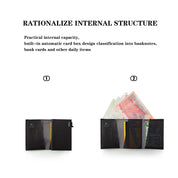 NIID Slide II Vegan Leather Mini Wallet Black - NIID