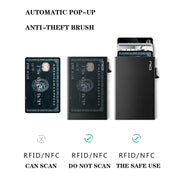 NIID Slide II Vegan Leather Mini Wallet Black - NIID